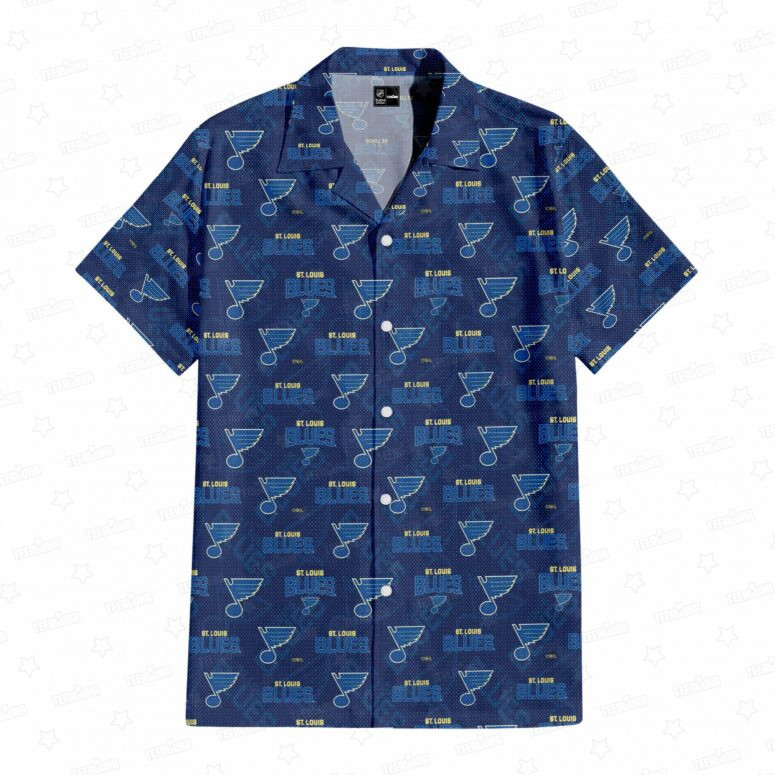 St. Louis Blues Melodic Rhythm Hawaiian Shirt