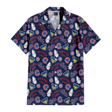 Chicago Cubs Cubbie Blue Paradise Hawaiian Shirt