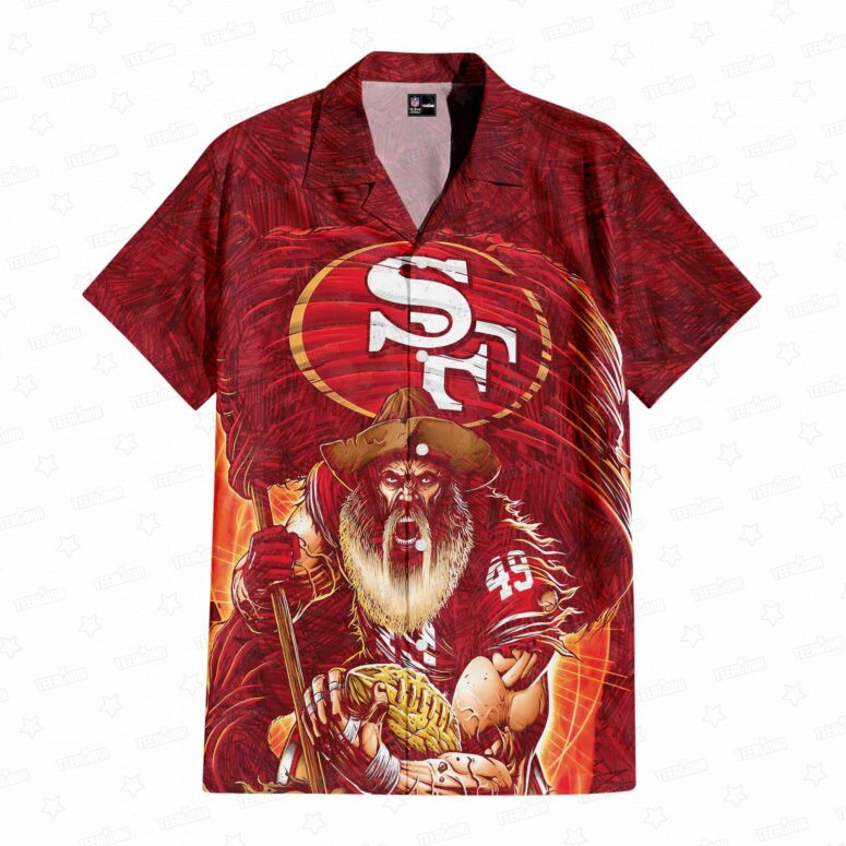 Francisco 49ers Blitz Hawaiian Shirt