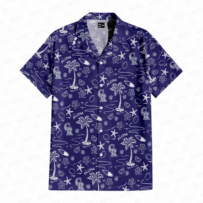 Colorado Rockies Aloha Paradise Hawaiian Shirt