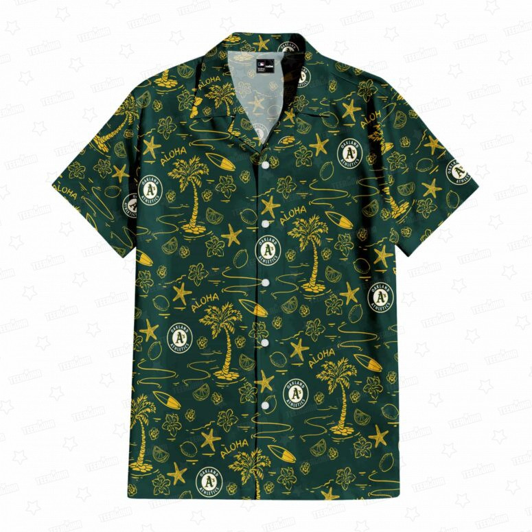 Oakland Athletics Aloha Paradise Hawaiian Shirt