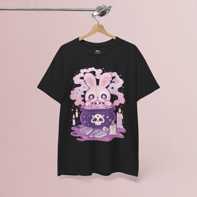 Pastel Goth Witchy Rabbit T-Shirt