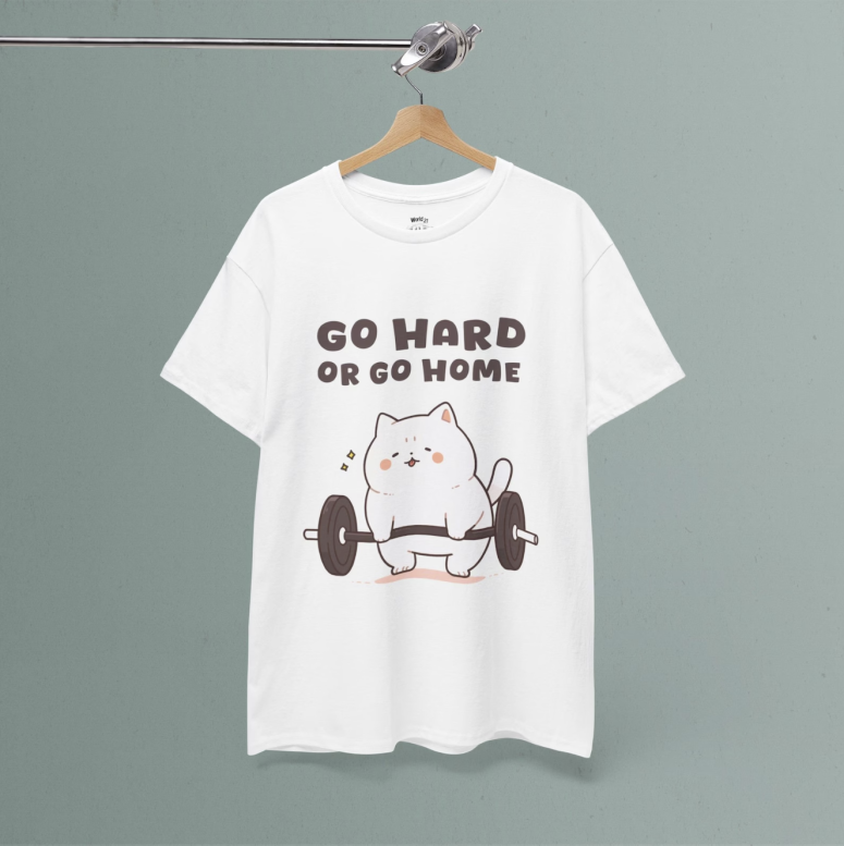 Kawaii Cat Gym T-Shirt