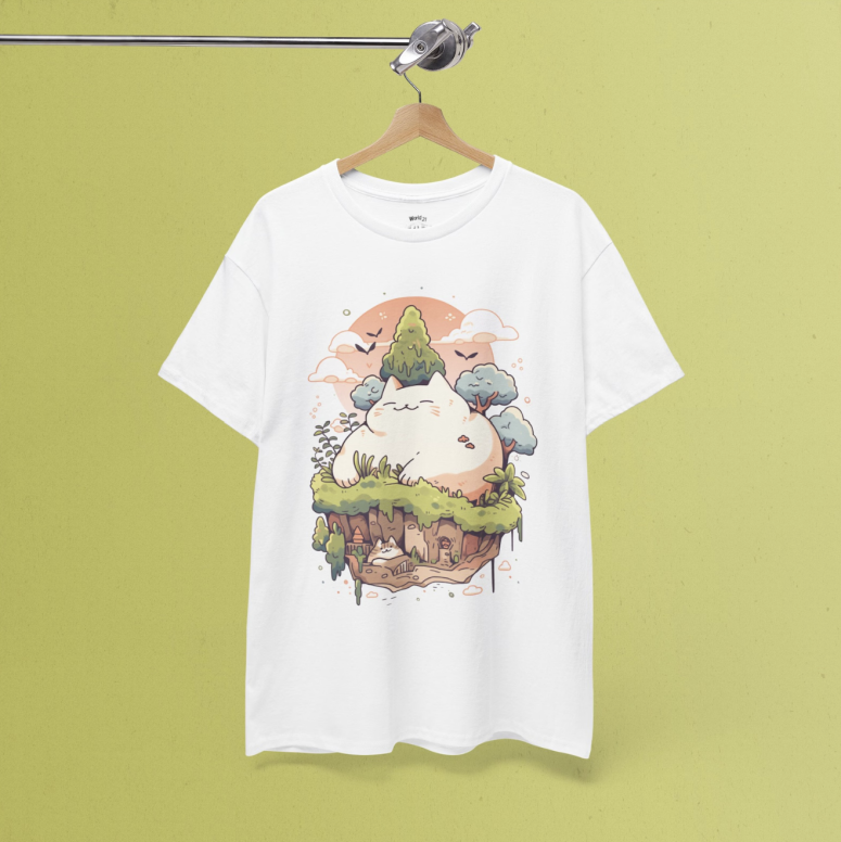 Kawaii Mountain Cat T-Shirt