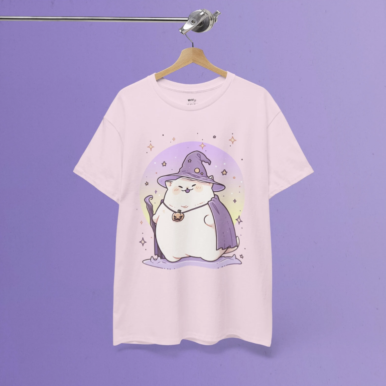 Kawaii Witchy Cat T-Shirt