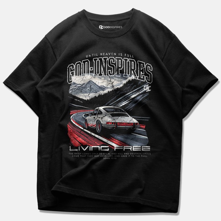 Racing 'Porsche 911 Carrera RS '73' Staple T-Shirt